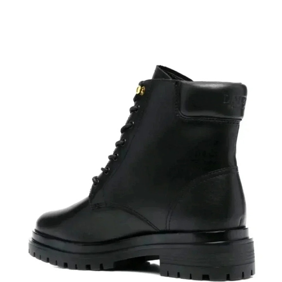 Lauren Ralph Lauren Women's Combat Boots Size 5.5 Black - Picture 5 of 6